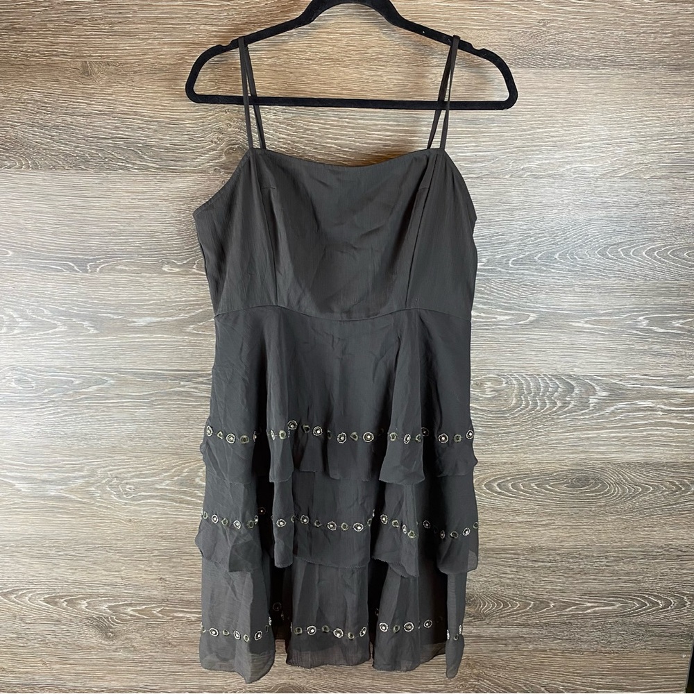 French Connection Tiered Jeweled Dress NWOT